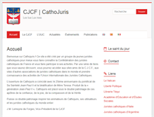 Tablet Screenshot of cathojuris.org